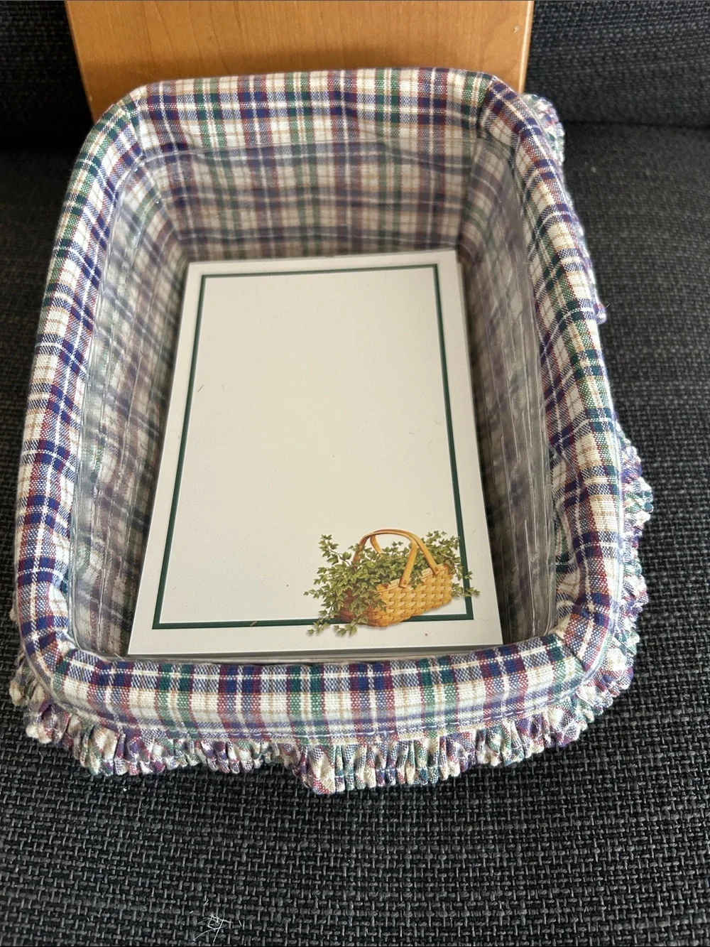 Signed Longaberger Writing Basket